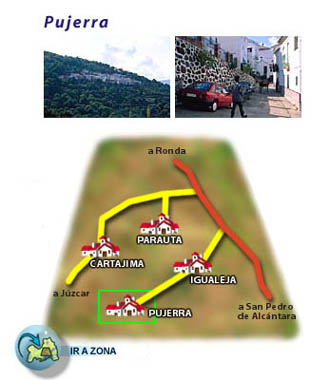 Lageplan von Pujerra